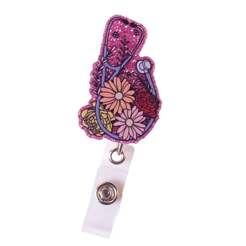 Cute Nurse Badge Reels/ Retractable ID Holder