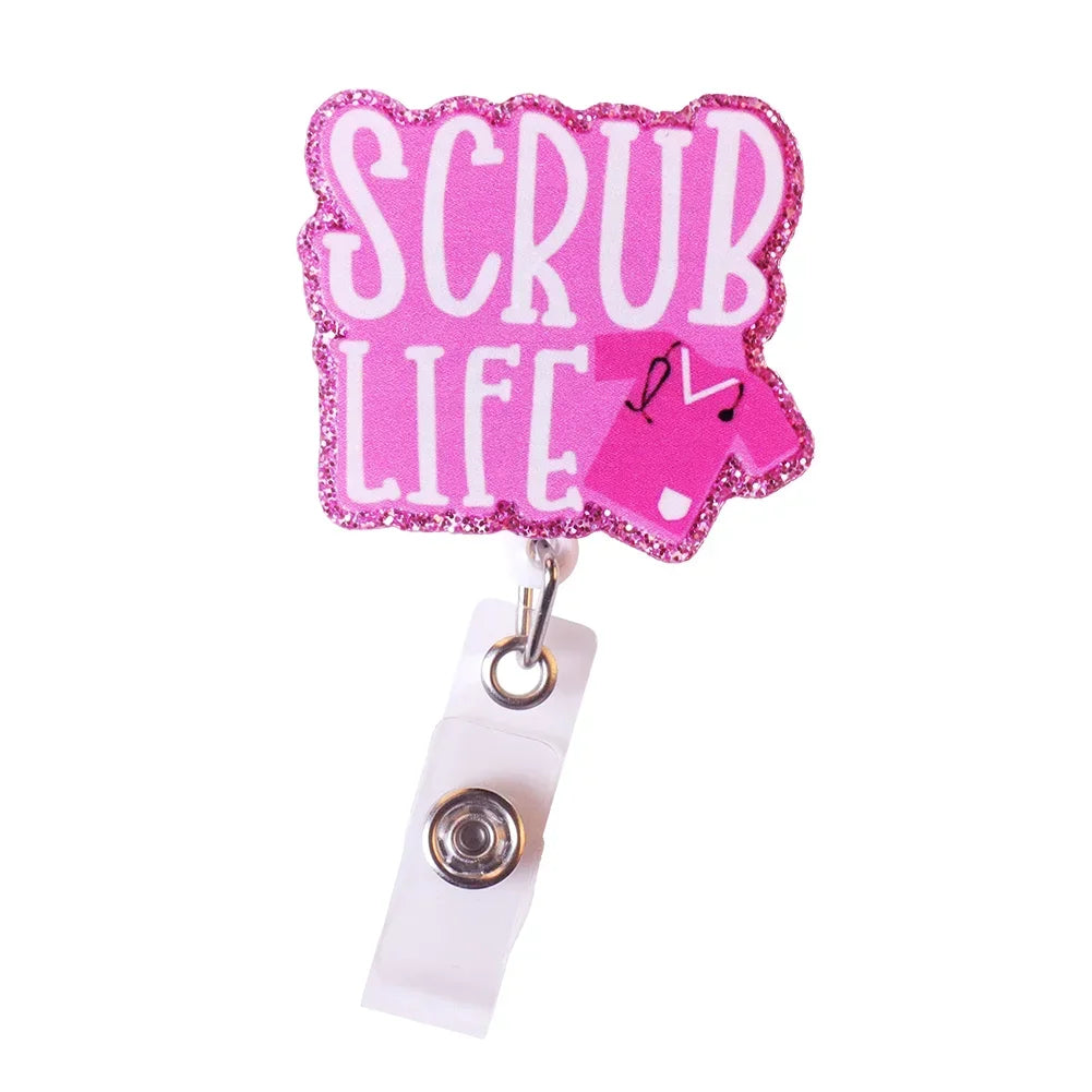 Cute Nurse Badge Reels/ Retractable ID Holder