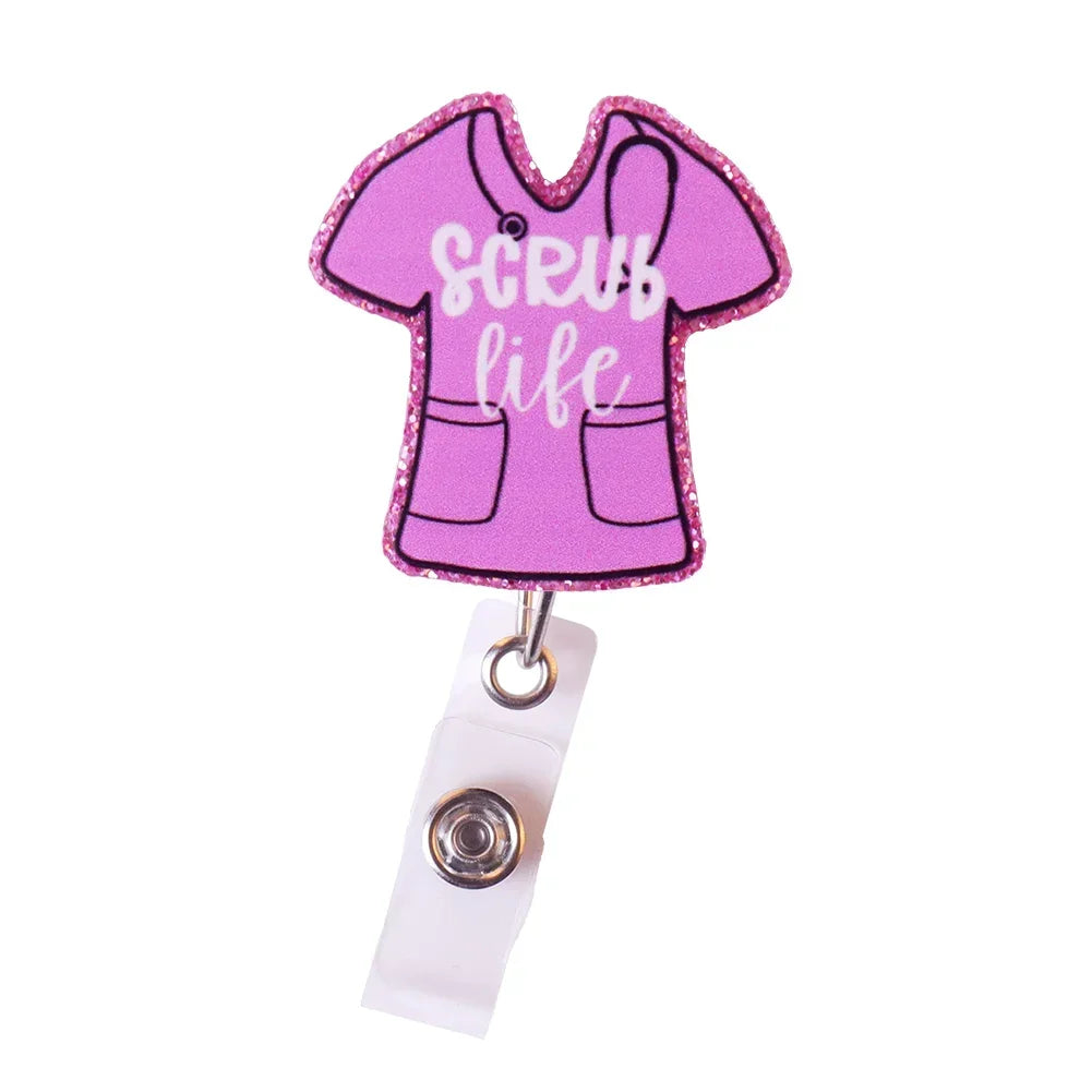 Cute Nurse Badge Reels/ Retractable ID Holder