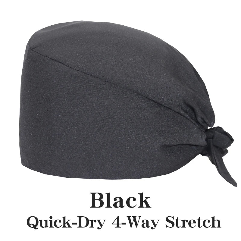 Comfort Fit Scrub Cap/Adjustable, Soft Stretch & Button Ear Relief