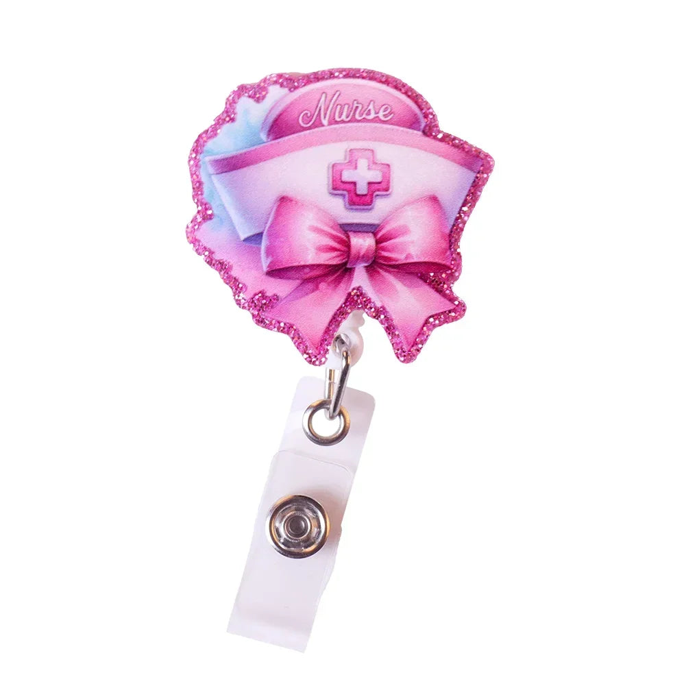 Cute Nurse Badge Reels/ Retractable ID Holder