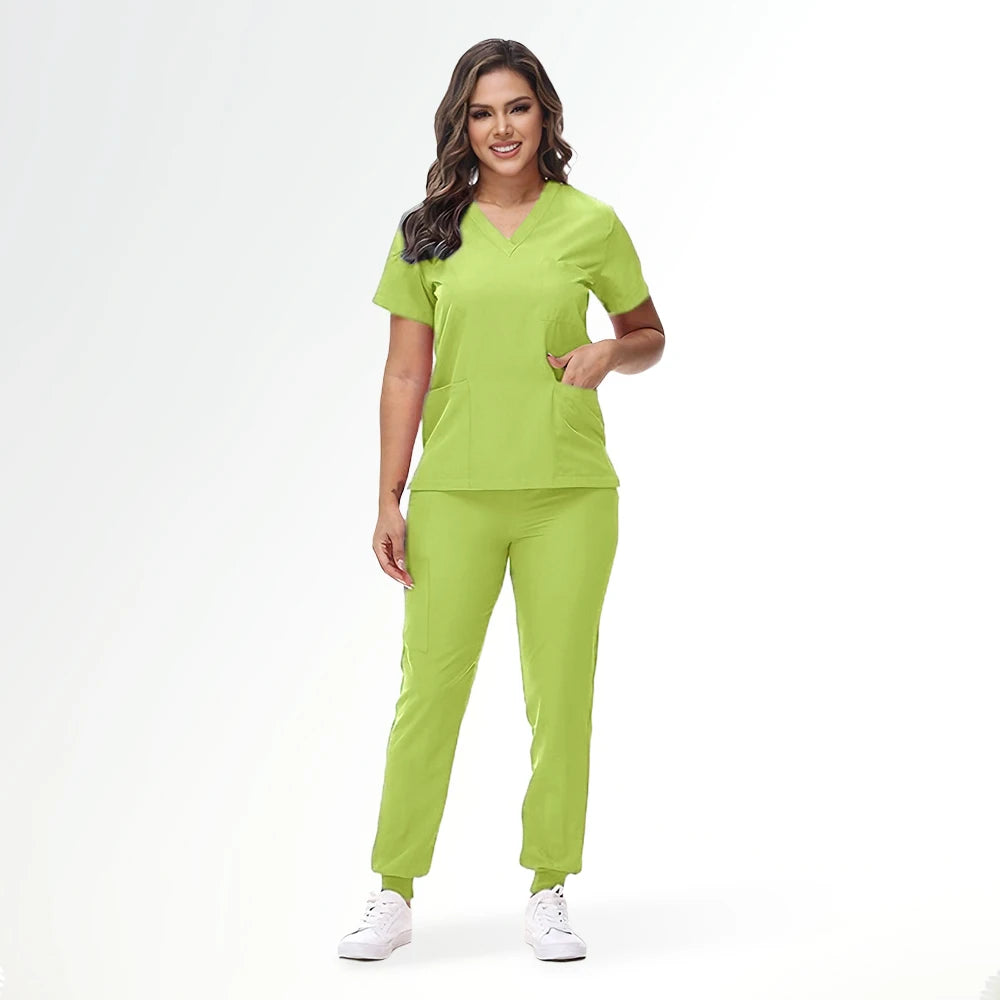 Classic Stretch Quick-Dry Medical Scrub Set