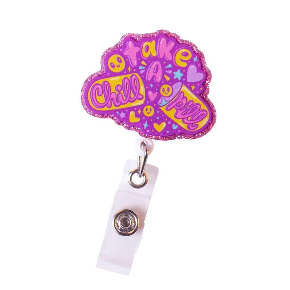 Cute Nurse Badge Reels/ Retractable ID Holder