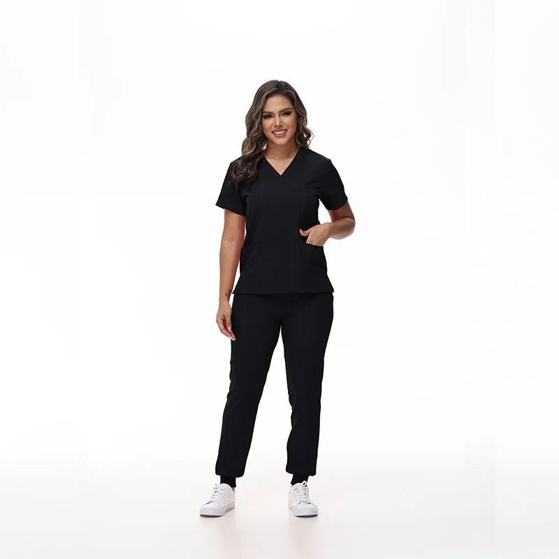Classic Stretch Quick-Dry Medical Scrub Set