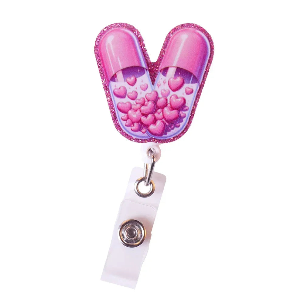 Cute Nurse Badge Reels/ Retractable ID Holder
