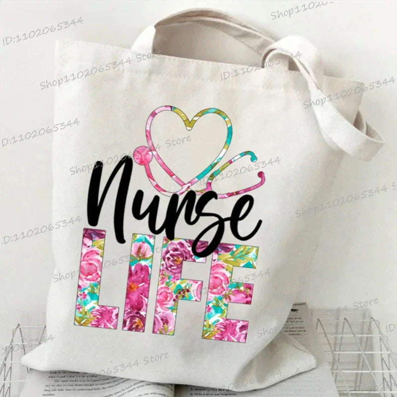 Nurse Life Canvas Tote Bags- Everyday Essential