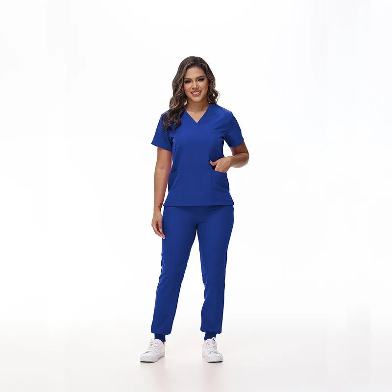 Classic Stretch Quick-Dry Medical Scrub Set