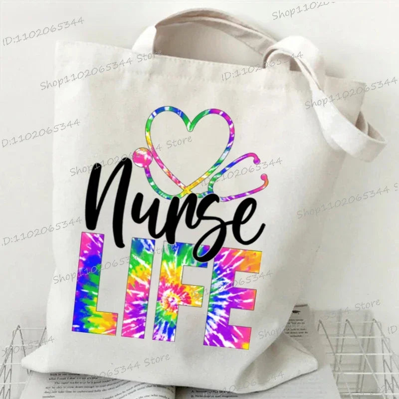 Nurse Life Canvas Tote Bags- Everyday Essential