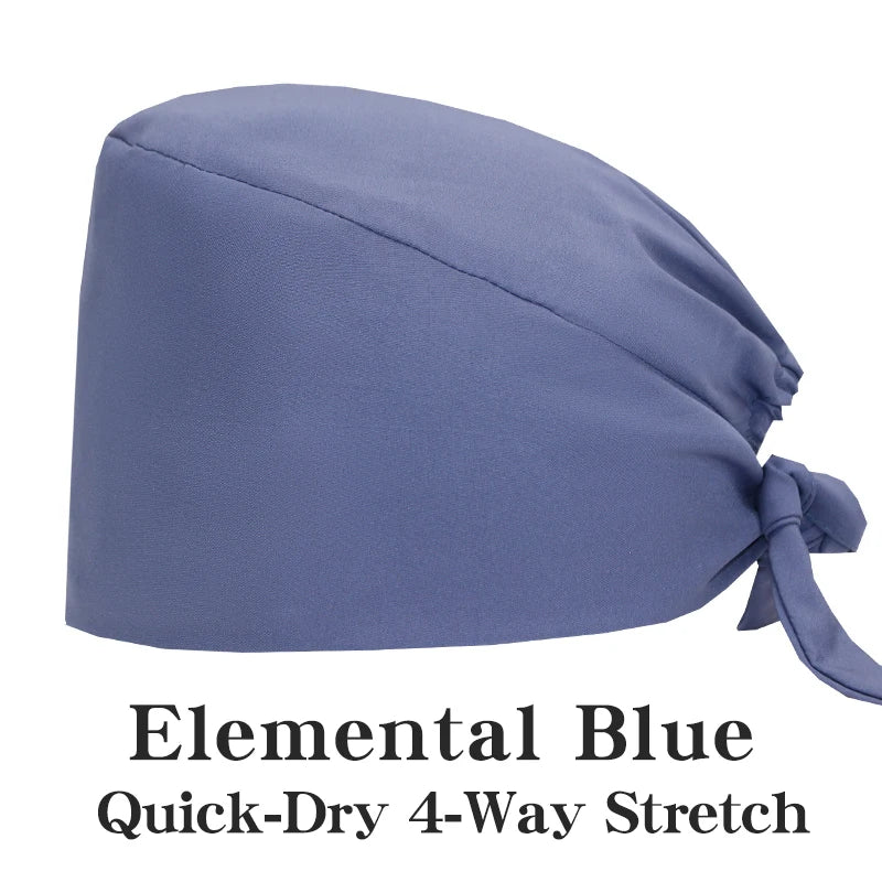 Comfort Fit Scrub Cap/Adjustable, Soft Stretch & Button Ear Relief