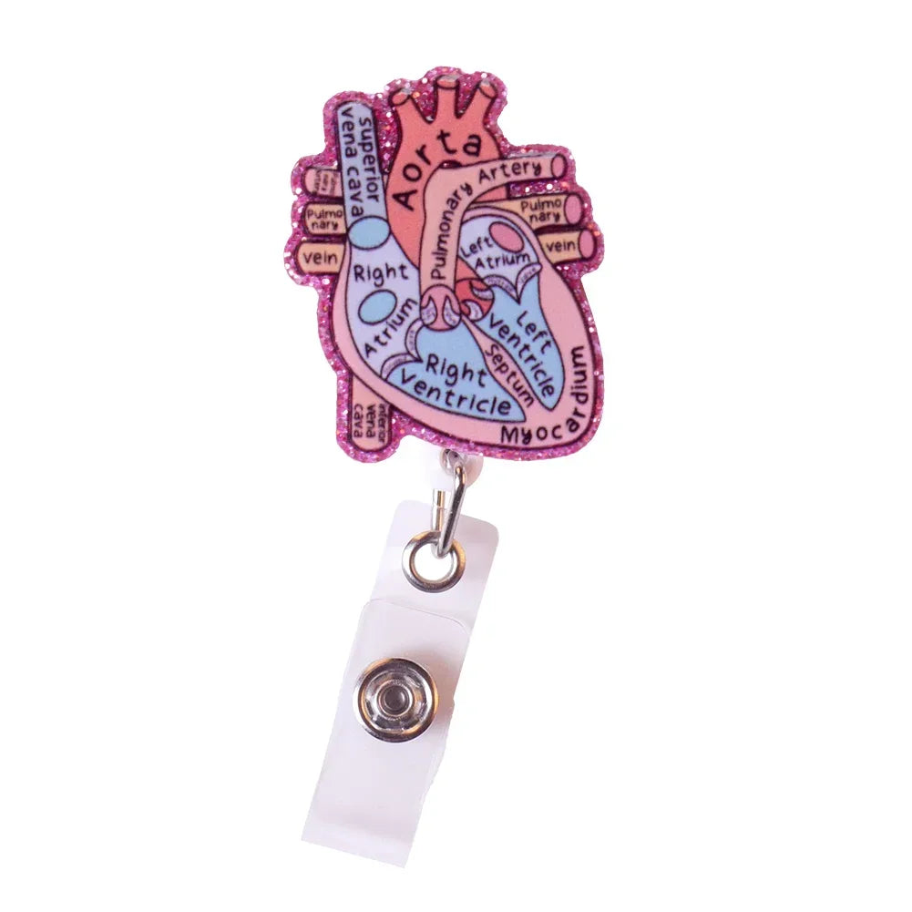 Cute Nurse Badge Reels/ Retractable ID Holder