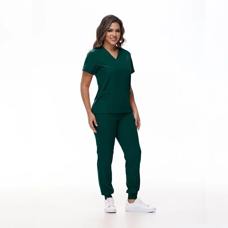 Classic Stretch Quick-Dry Medical Scrub Set