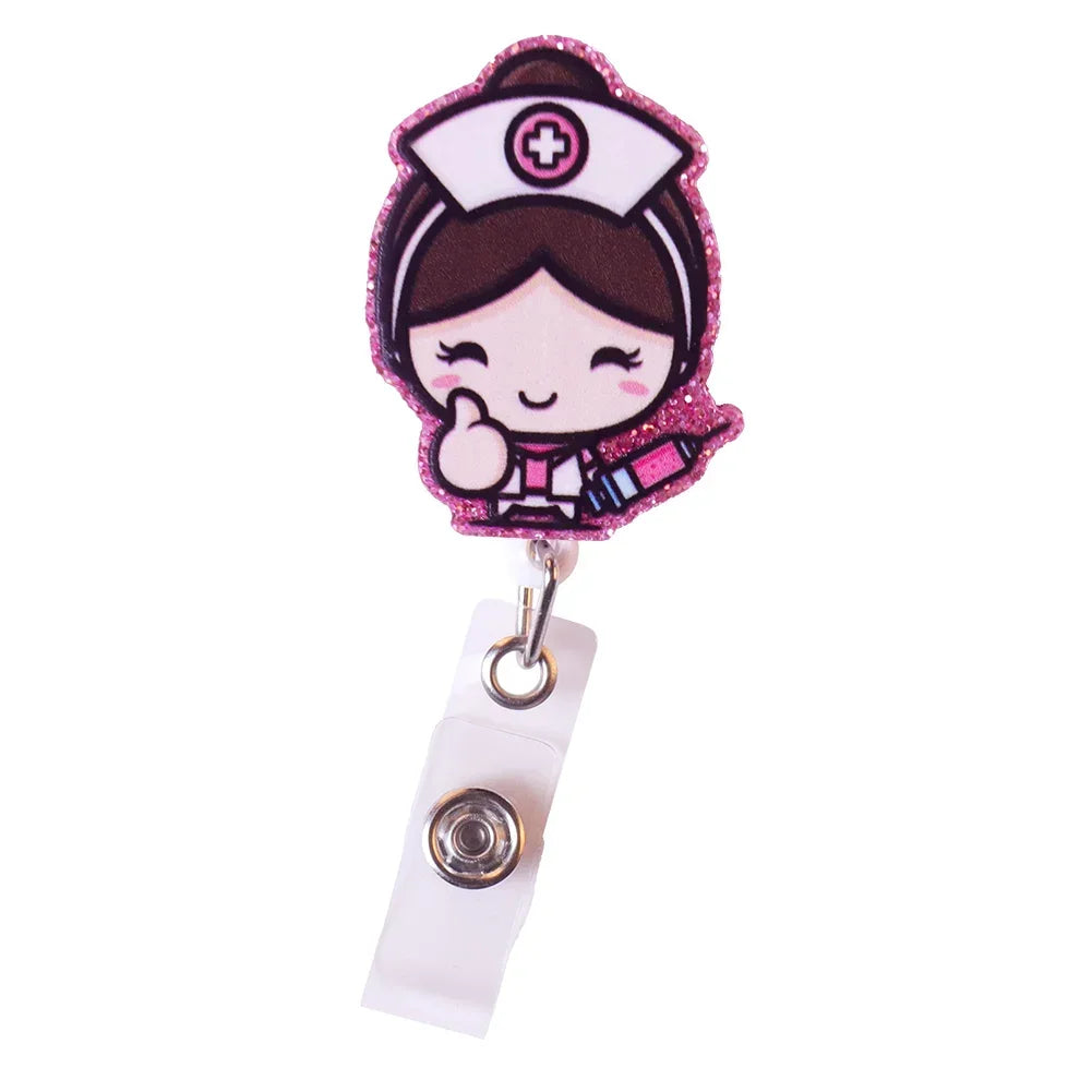 Cute Nurse Badge Reels/ Retractable ID Holder