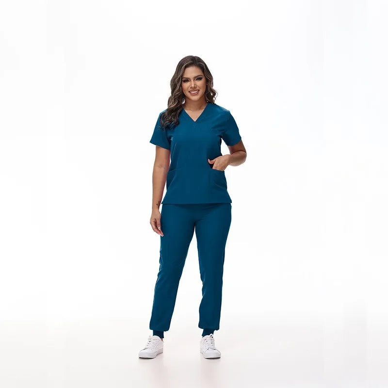 Classic Stretch Quick-Dry Medical Scrub Set