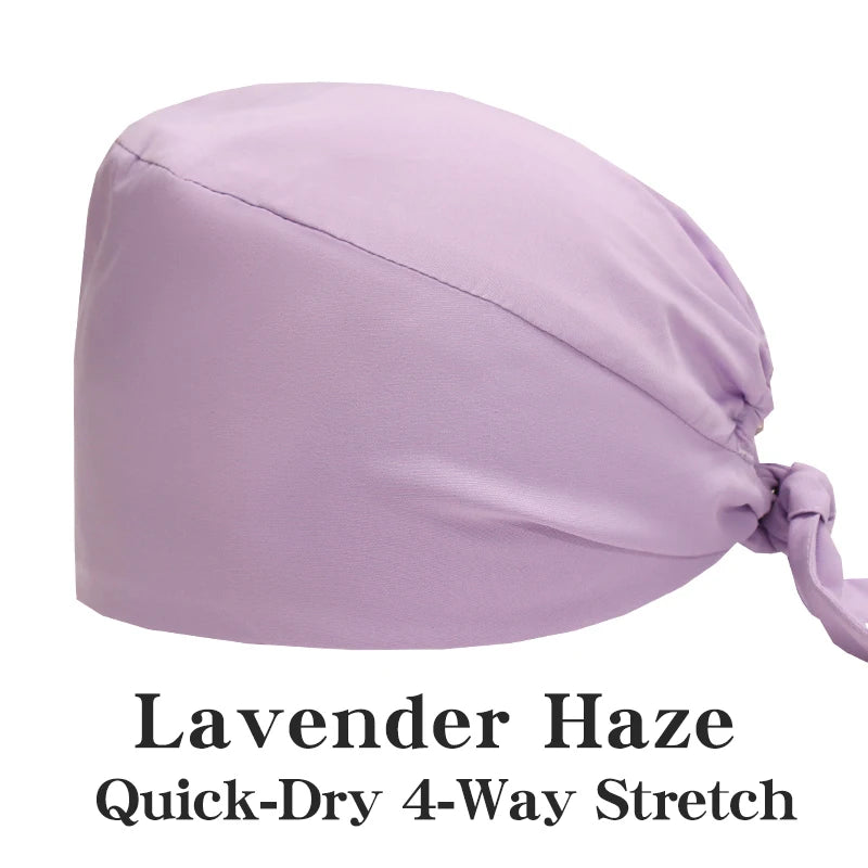 Comfort Fit Scrub Cap/Adjustable, Soft Stretch & Button Ear Relief