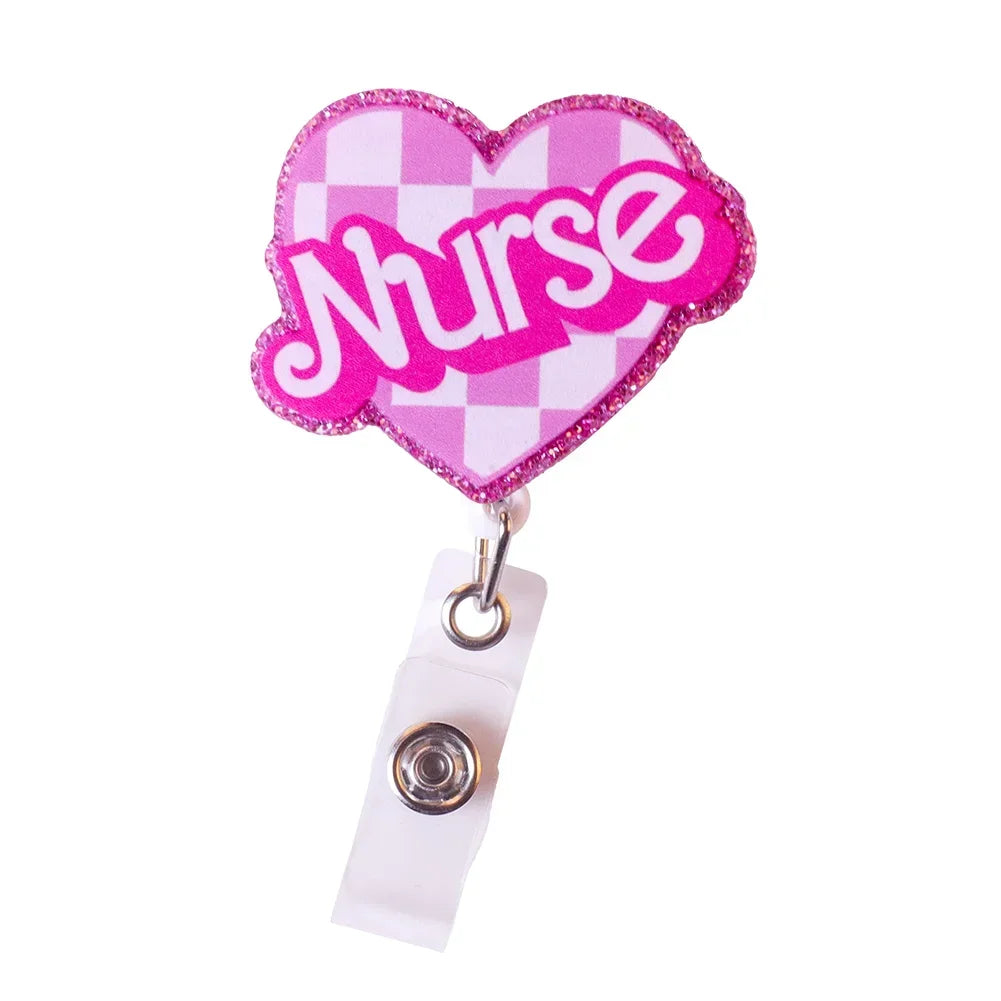 Cute Nurse Badge Reels/ Retractable ID Holder