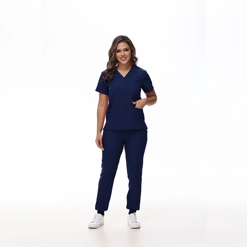 Classic Stretch Quick-Dry Medical Scrub Set