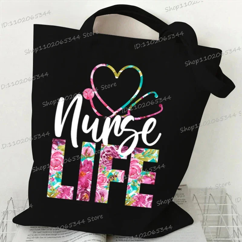 Nurse Life Canvas Tote Bags- Everyday Essential