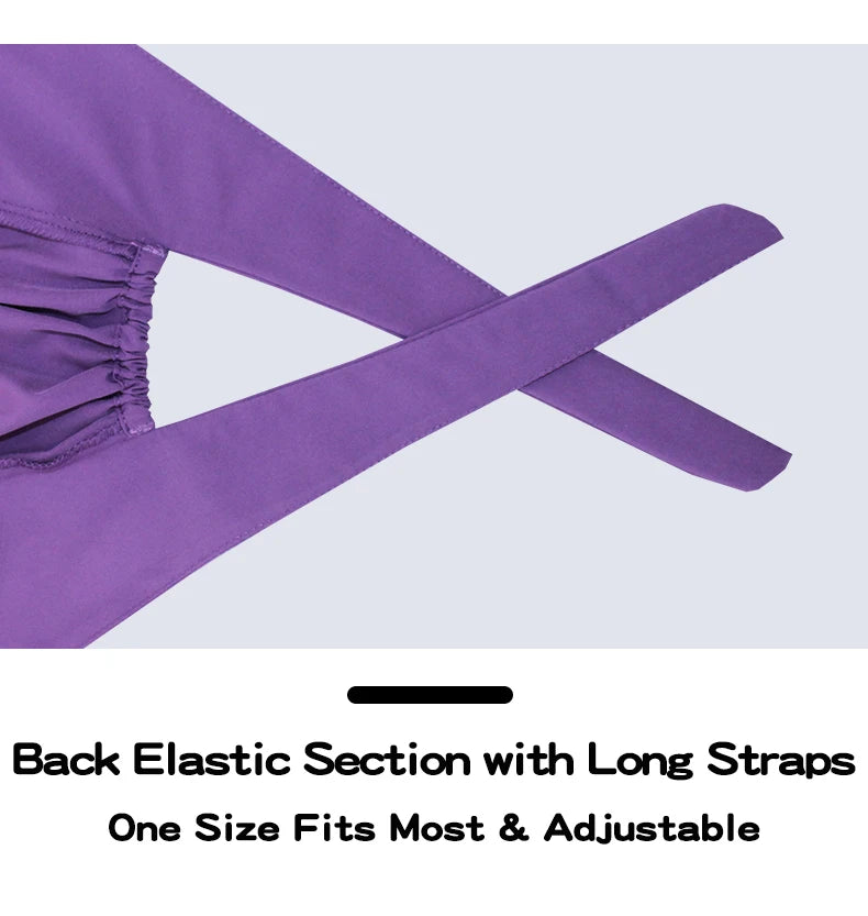 Comfort Fit Scrub Cap/Adjustable, Soft Stretch & Button Ear Relief