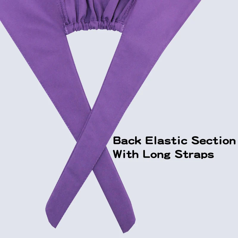 Comfort Fit Scrub Cap/Adjustable, Soft Stretch & Button Ear Relief