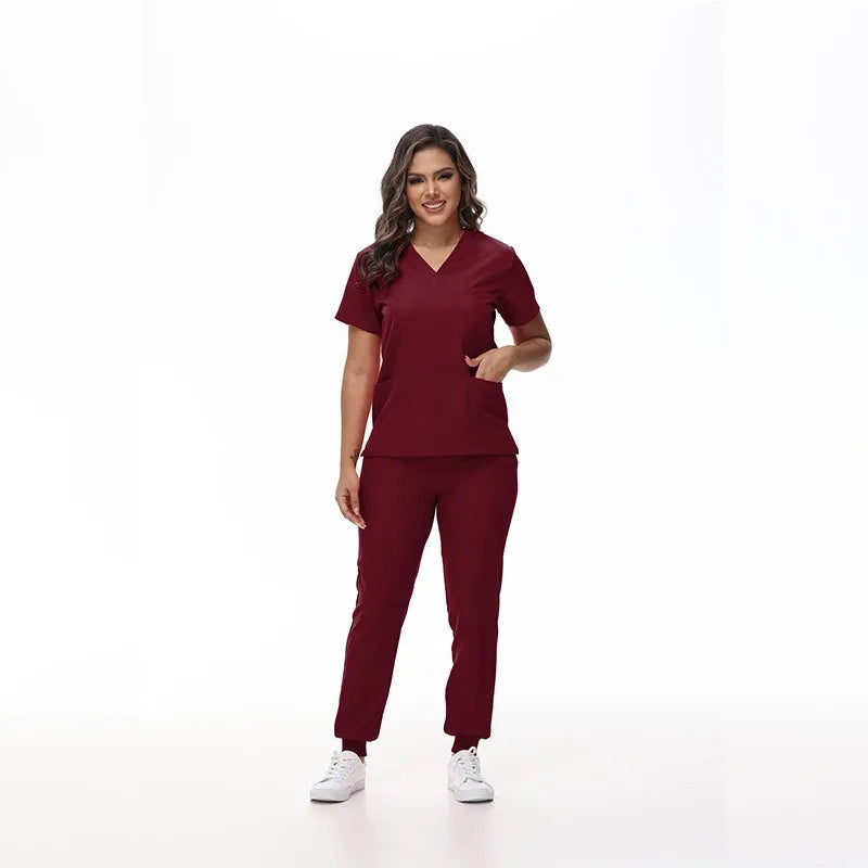 Classic Stretch Quick-Dry Medical Scrub Set