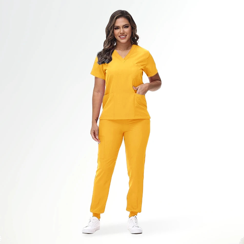 Classic Stretch Quick-Dry Medical Scrub Set