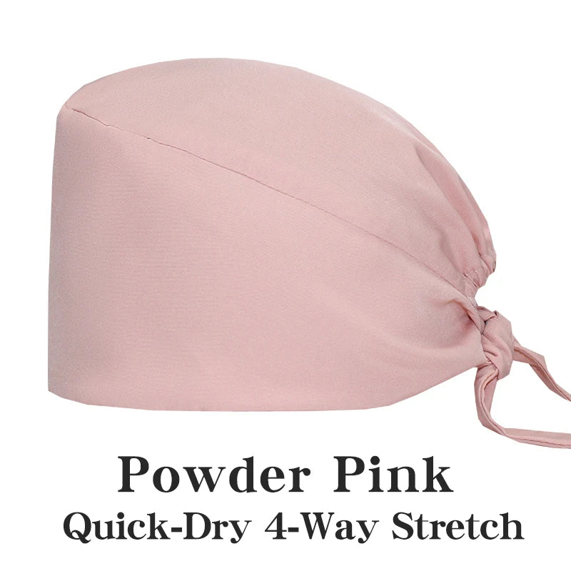 Comfort Fit Scrub Cap/Adjustable, Soft Stretch & Button Ear Relief