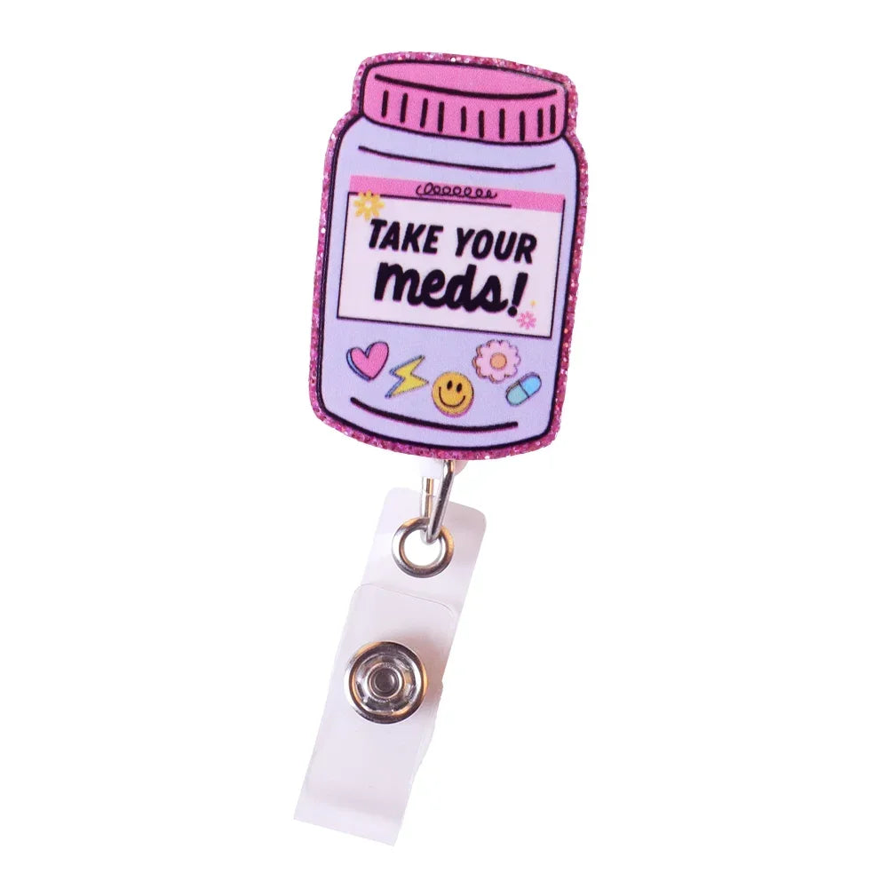 Cute Nurse Badge Reels/ Retractable ID Holder