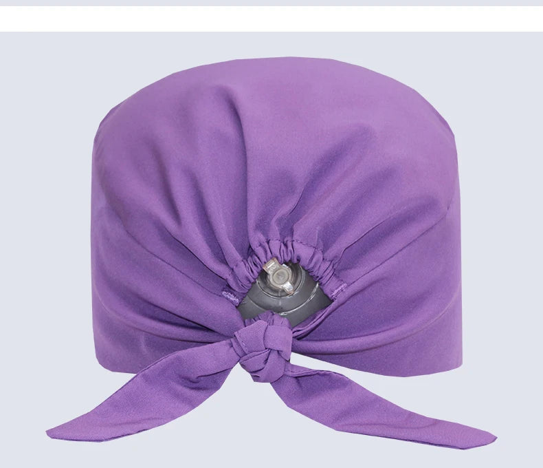 Comfort Fit Scrub Cap/Adjustable, Soft Stretch & Button Ear Relief